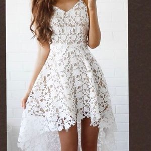 White lace dress